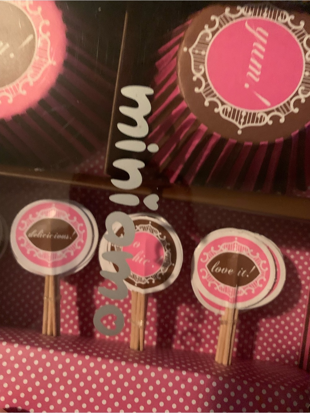 Pink Party Cupcake Decor Kit